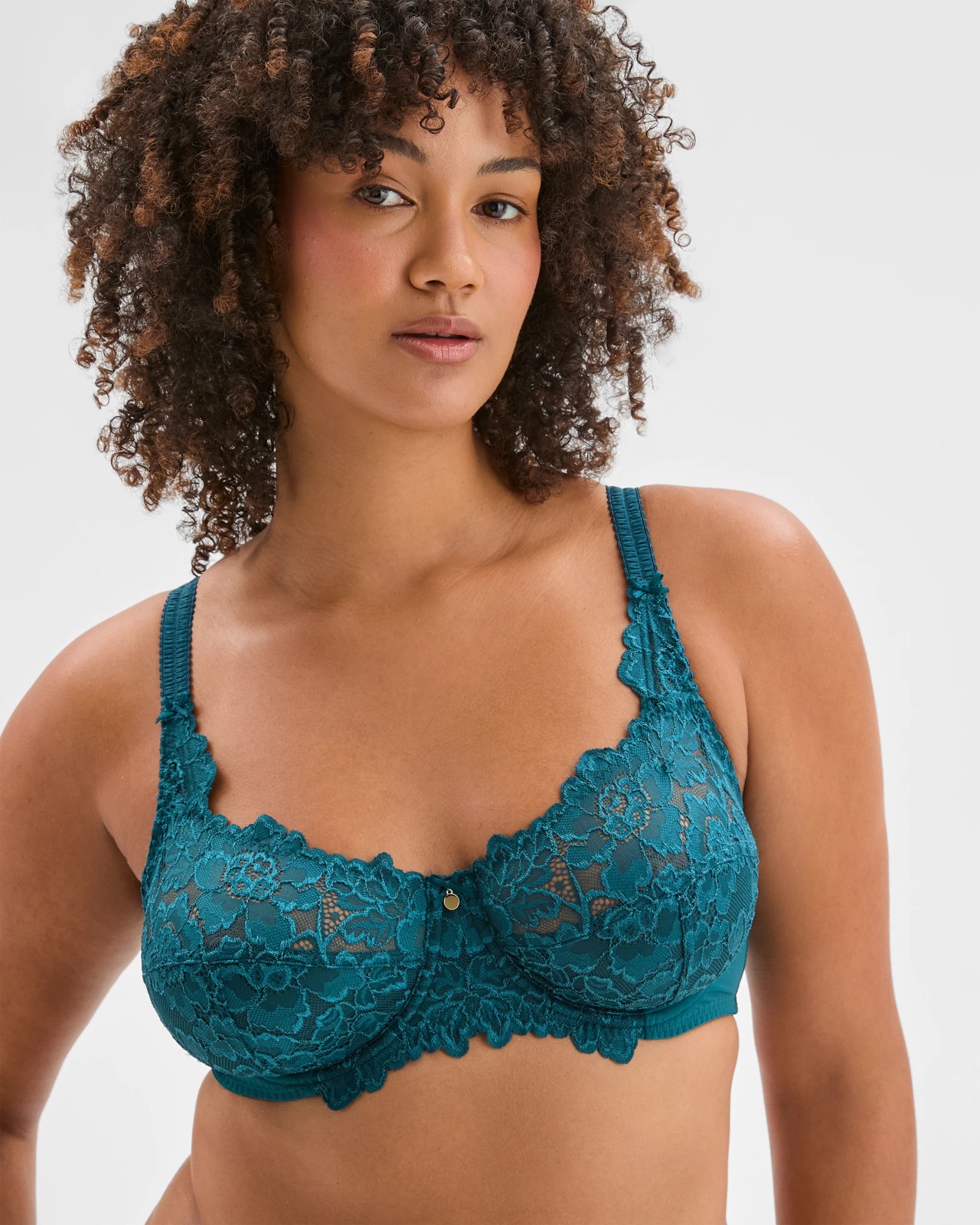 Plus Size Soft Cup Underwire T-Shirt Bra - Petrol 2 of 4