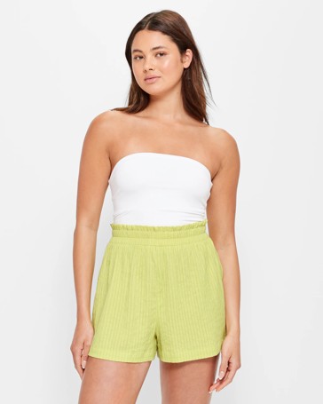 Textured Pull On Shorts - Lily Loves