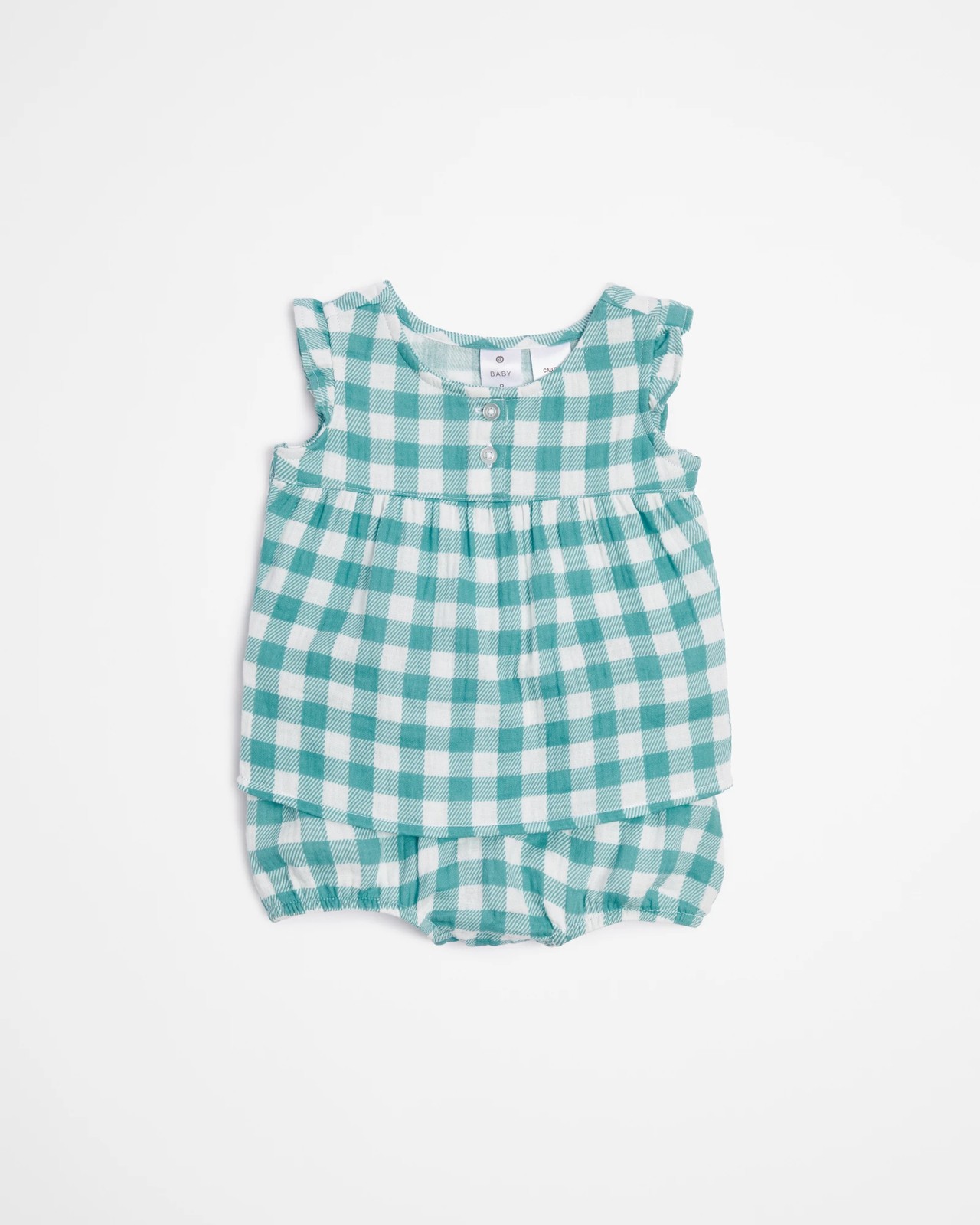 Baby Checkered Cotton Cheesecloth Pyjama Set | Target Australia