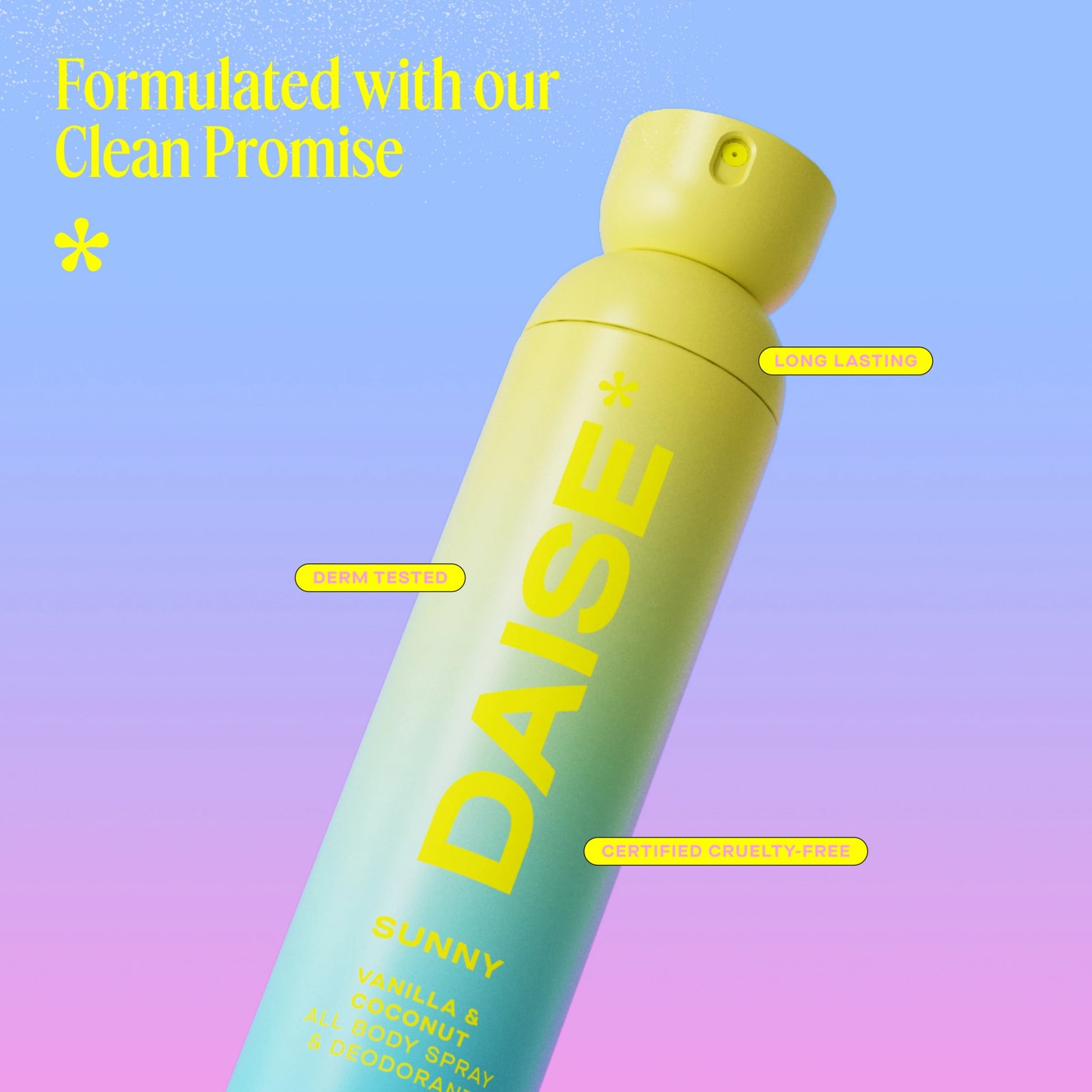 DAISE Sunny All Body Spray and Deodorant 120ml - Vanilla and Coconut Scent 5 of 6