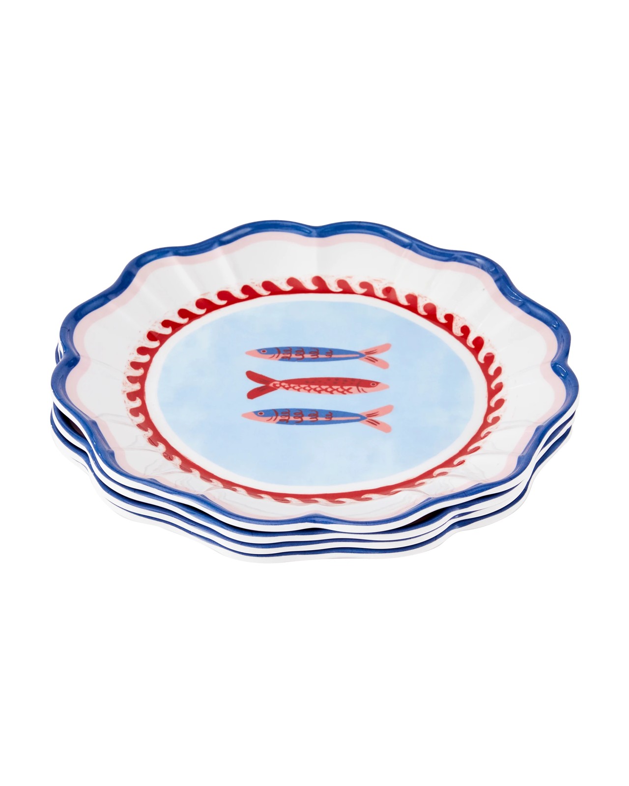 Anko 4 Pack Sardine Summer Side Plates 2 of 5