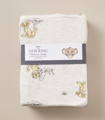 Disney Lion King Bamboo Fitted Cot Sheet