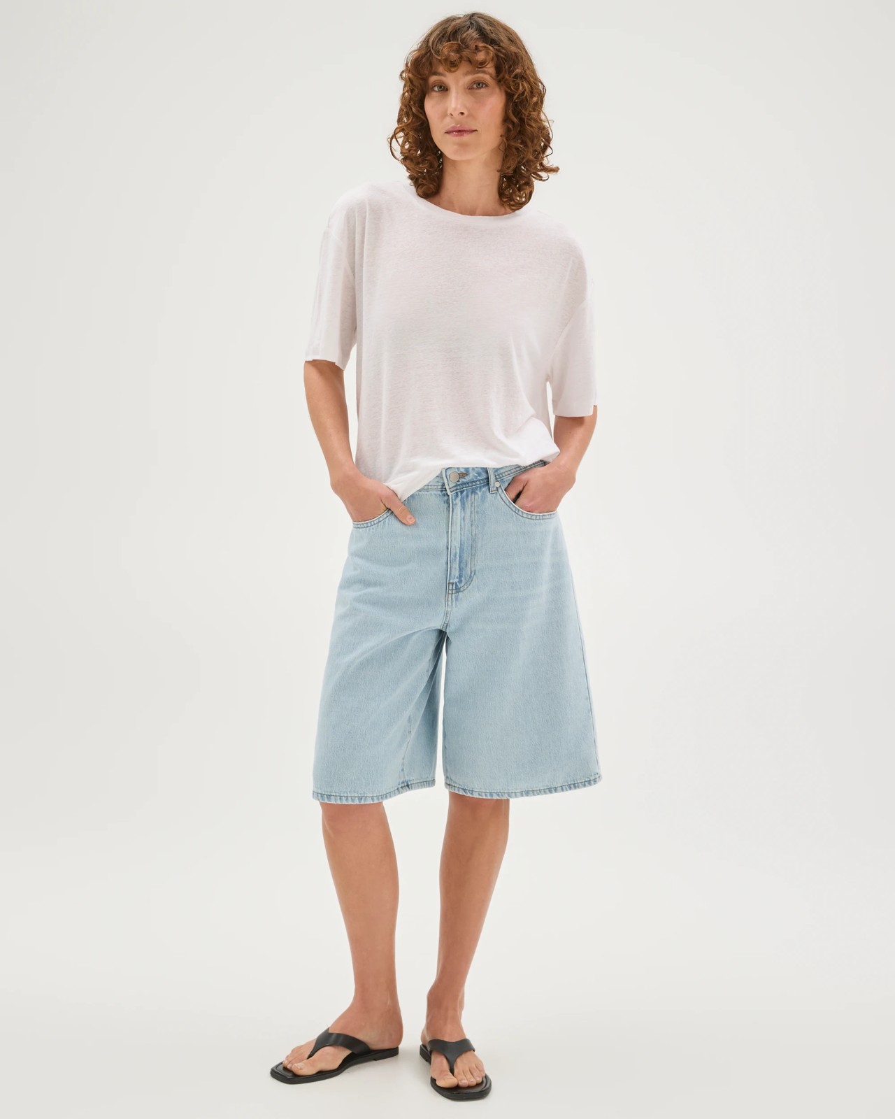 AirLoom A-Line Bermuda Denim Shorts 5 of 6