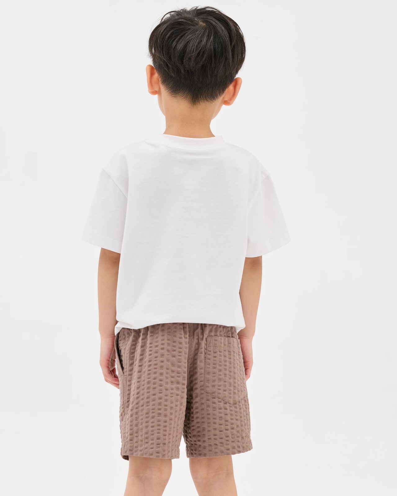 Australian Cotton Seersucker Volley Shorts - Deep Taupe 4 of 4