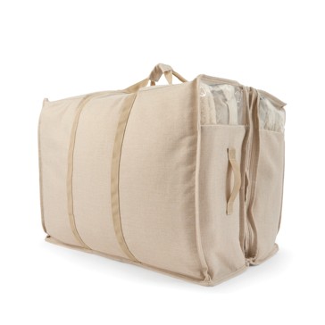 Anko Linen Look 2 Section Large Storage Bag