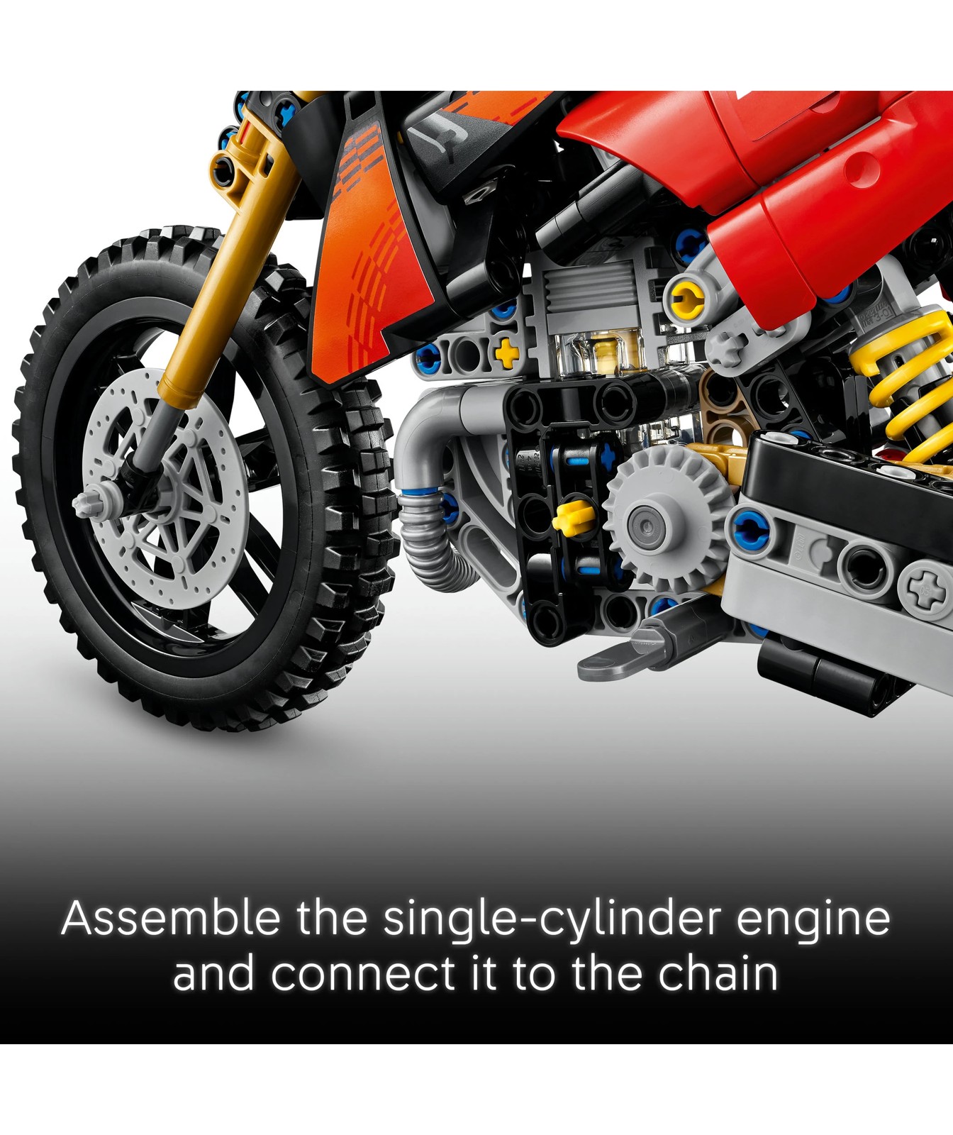 LEGO® Technic Ducati Desmo450 MX Factory Motorcycle 42238 5 of 5