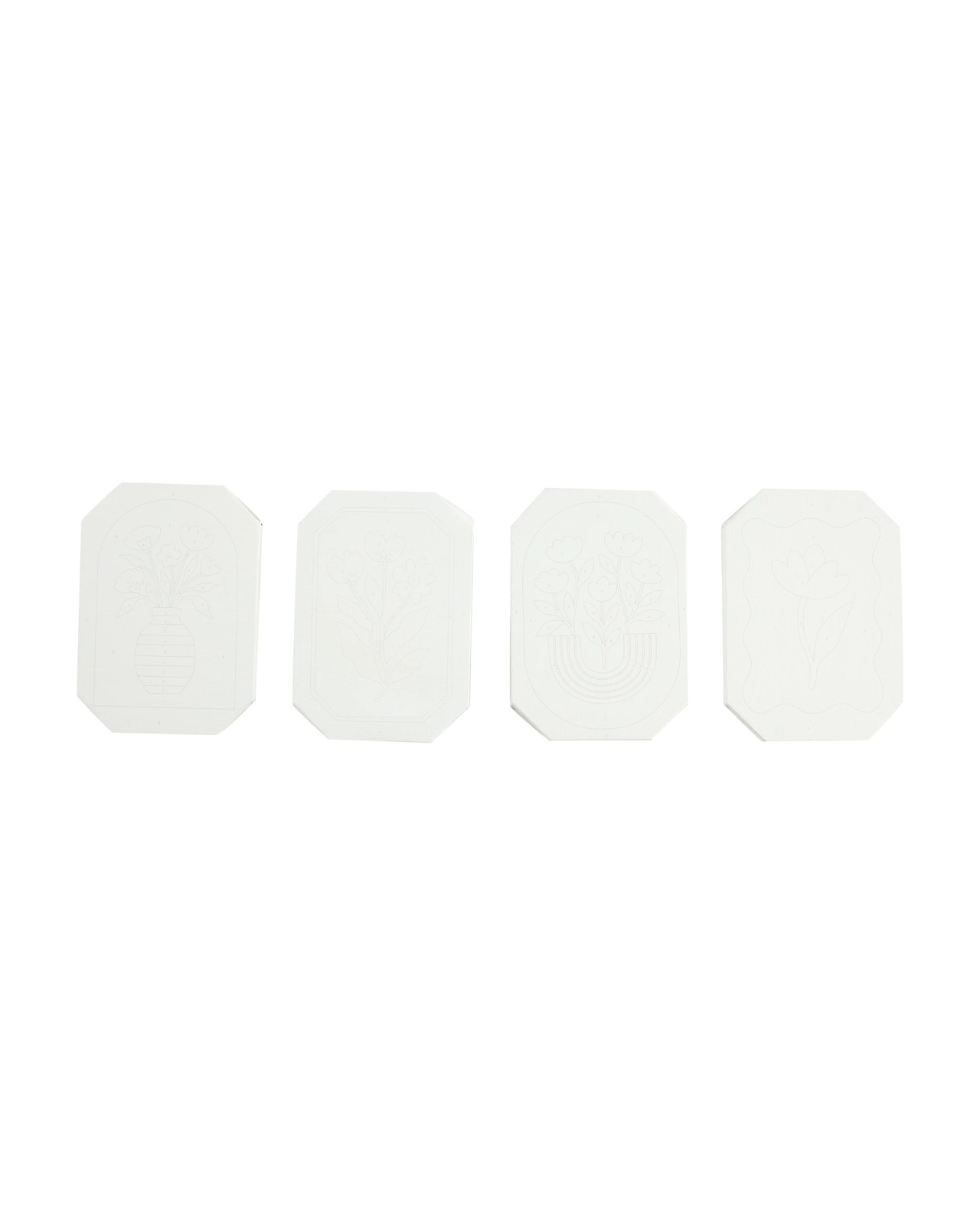 Anko 4 Pack Paint by Numbers Mini Canvas Set - Bloom Core 2 of 4