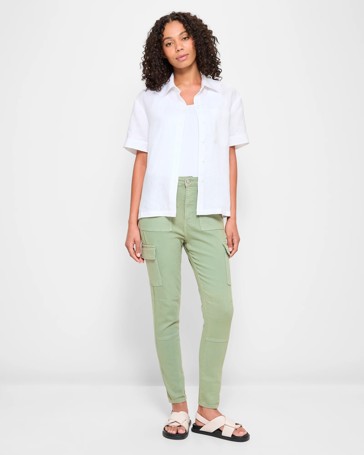 Slim Cargo Denim Jeans