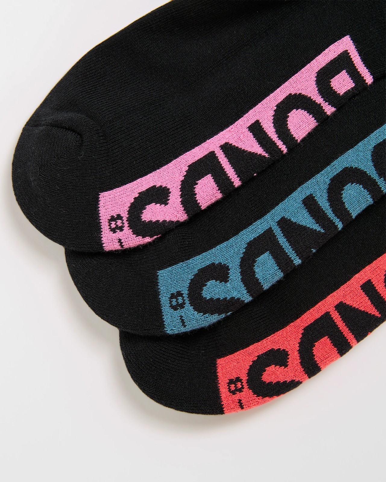 Bonds 3 Pack Logo Low Cut Socks - Black 2 of 3