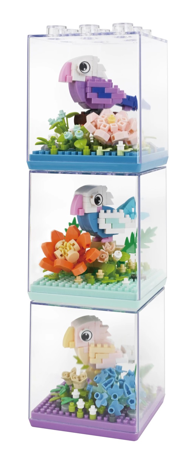 Mini Blocks Animal Series: Parrot in Case - Assorted 5 of 6
