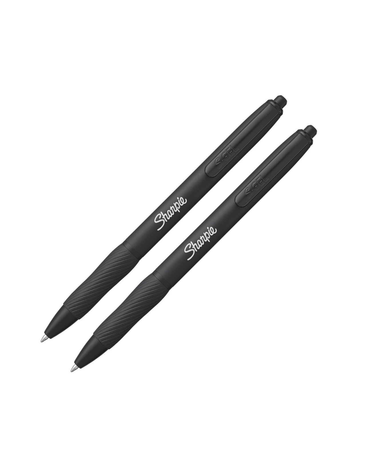 2 Pack Sharpie Metal Barrel Retractable S-Gel Pens - Matte Black 3 of 5