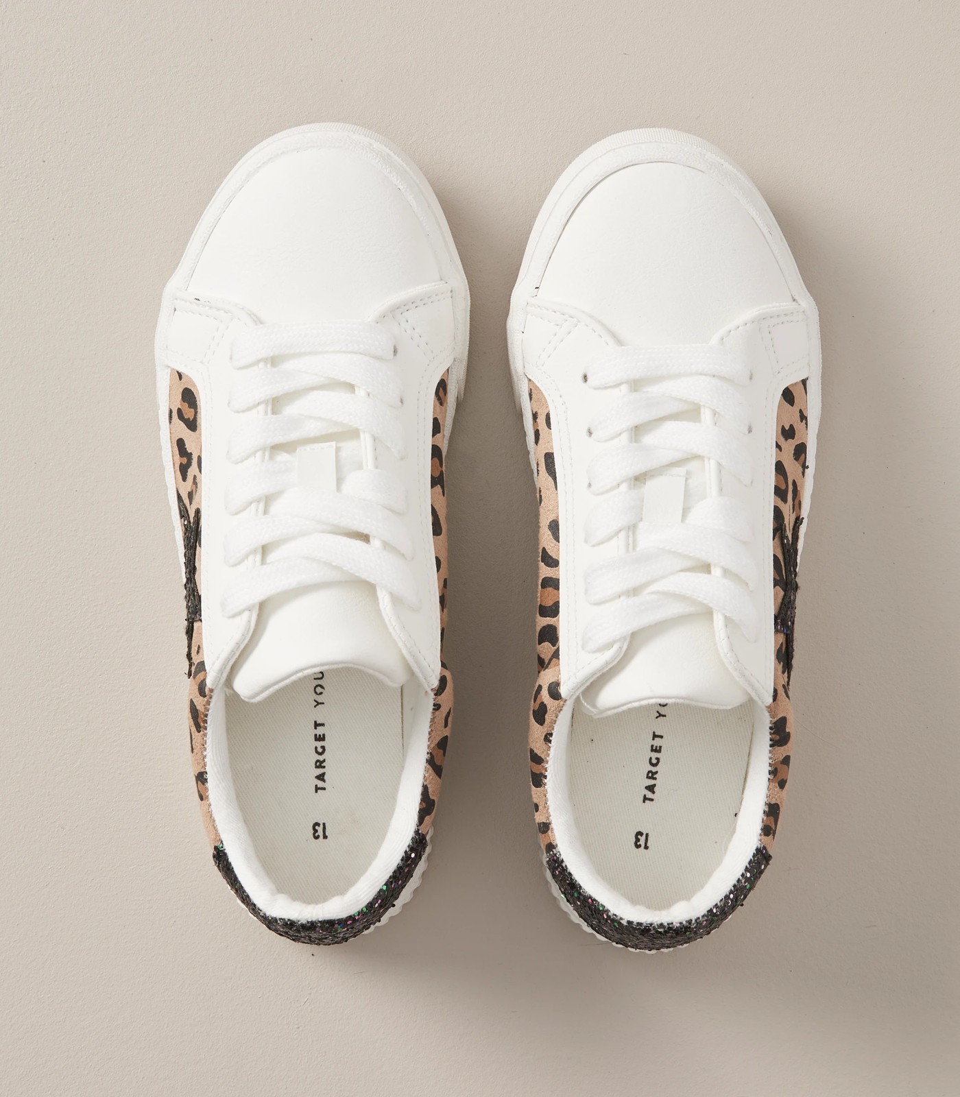 Leopard print kids discount trainers