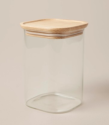 Flinders 1100ml Square Glass Canister