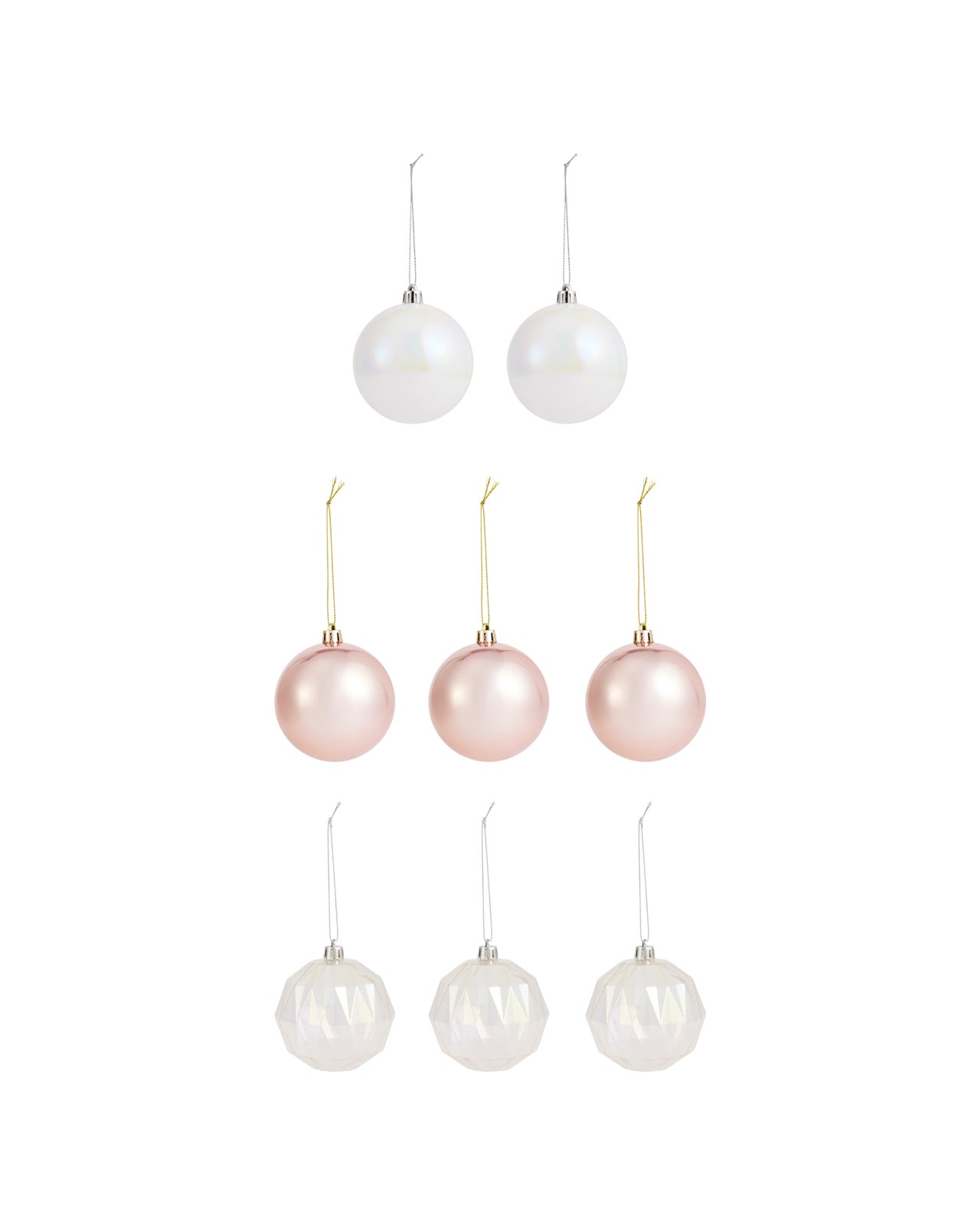 Anko 8 Pack 8cm Whimsy Baubles 2 of 5