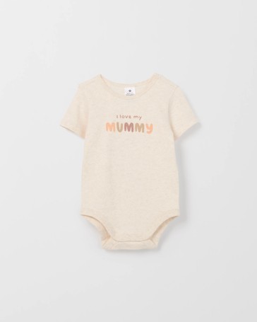 Baby Organic Cotton Short Sleeve Print Bodysuit