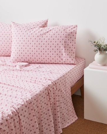 Amelia Australian Cotton Printed Sheet Set