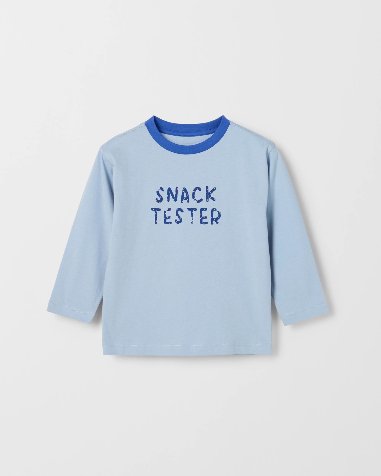 Australian Cotton 3 Pack Long Sleeve T-Shirts - Snack Tester/Blue 2 of 5
