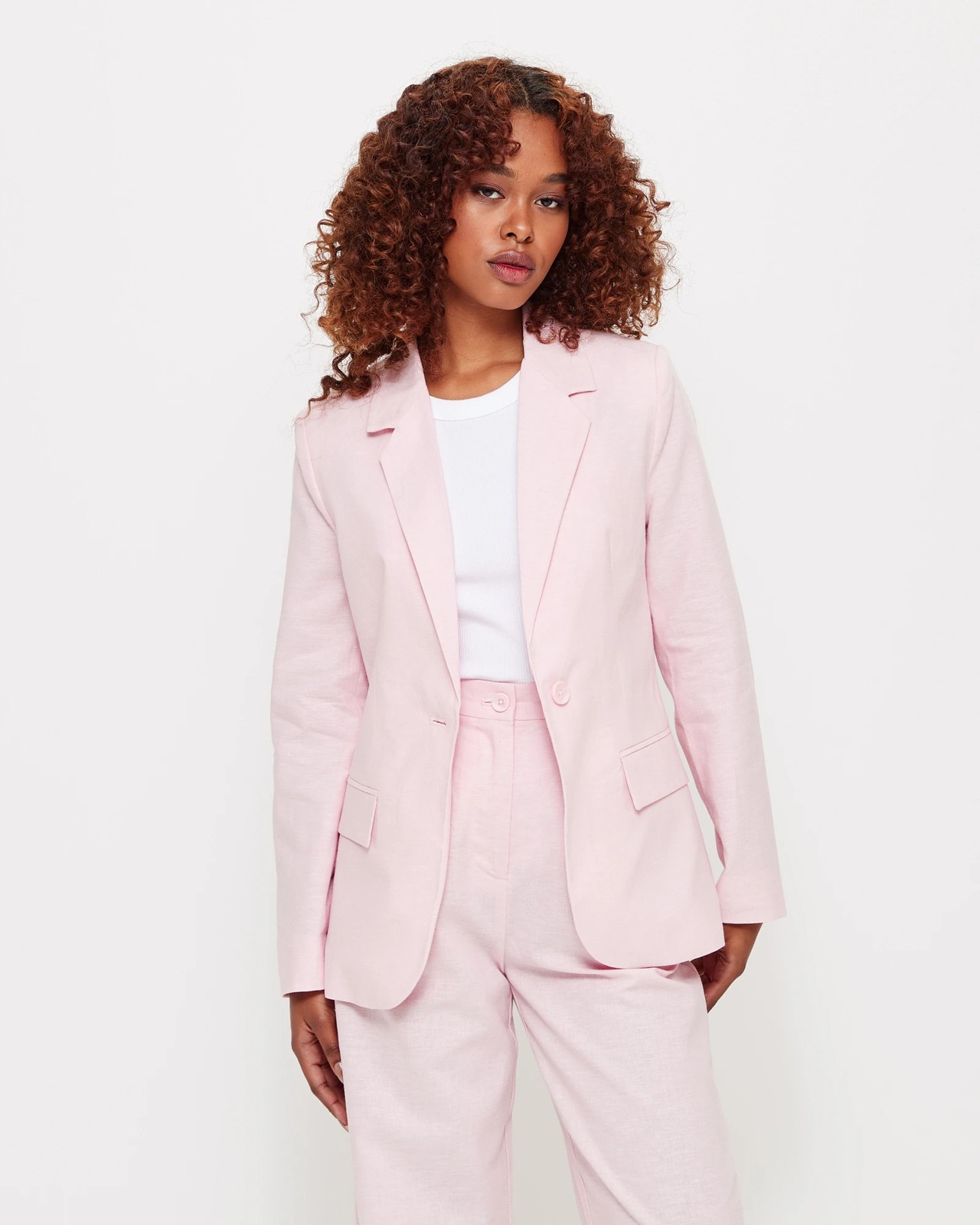 Petites Linen Blend Blazer - Dannii Minogue | Target Australia