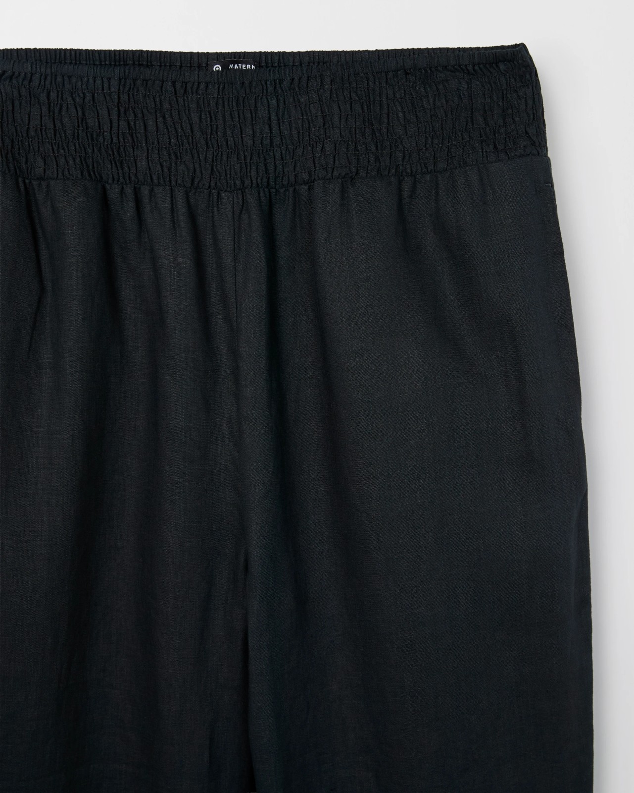 Maternity European Linen Wide Leg Pants 2 of 2