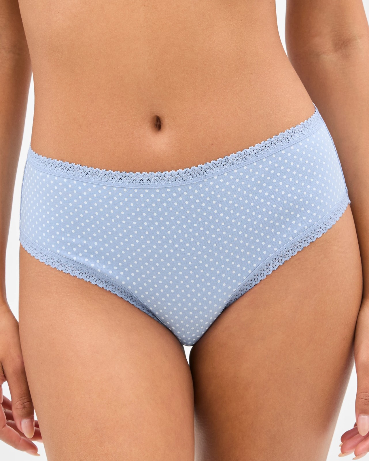 Australian Cotton Blend 5 Pack Midi Briefs - Blues Multi 2 of 4