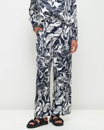 Satin Elastic Waist Pants - Preview
