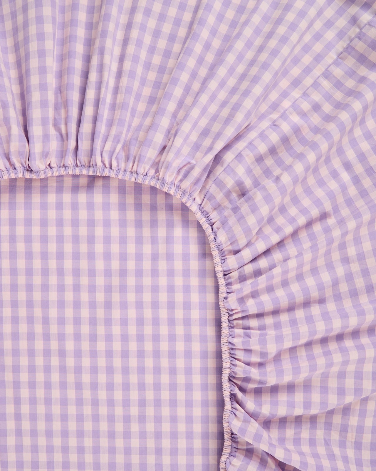 Grayson Gingham Australian Cotton Fitted Sheet Set 4 of 5