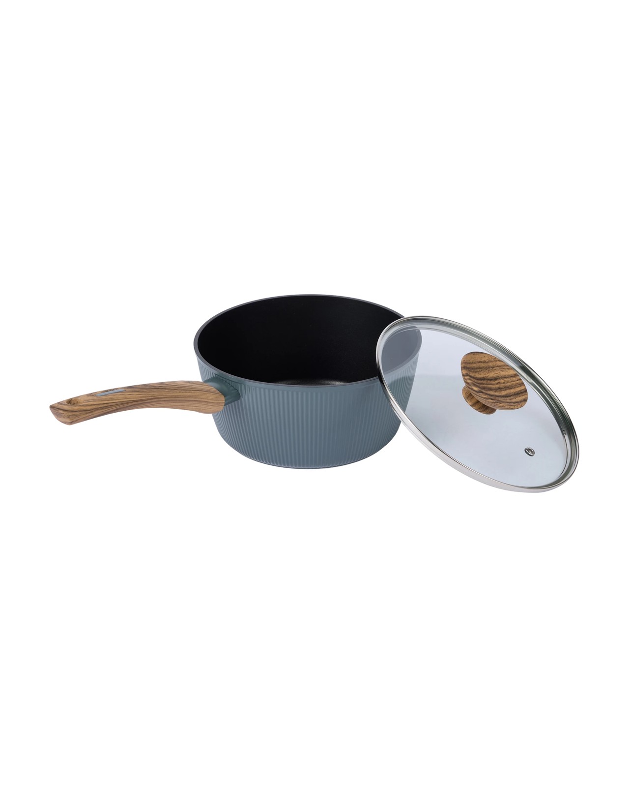 Anko 20cm Linear Wood Look Saucepan 2 of 6