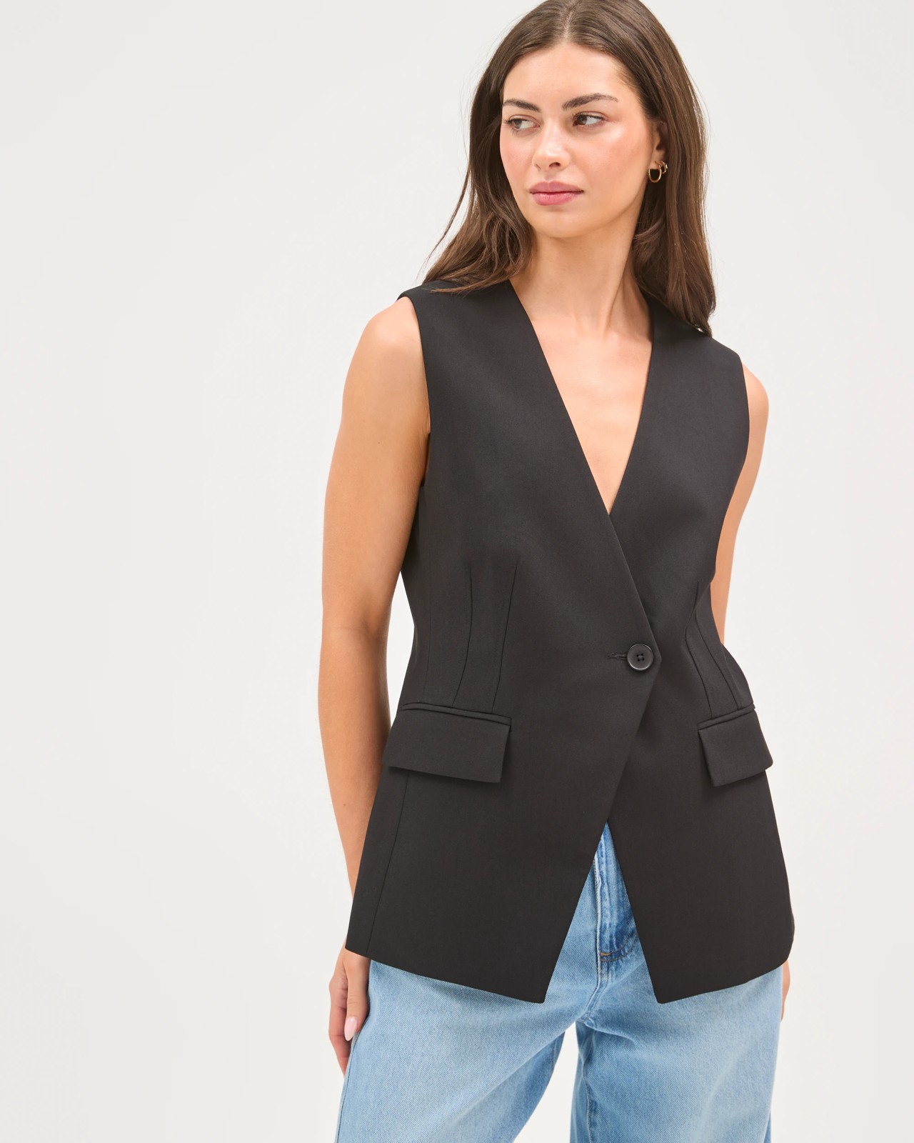 Petites Tailored Vest 3 of 5