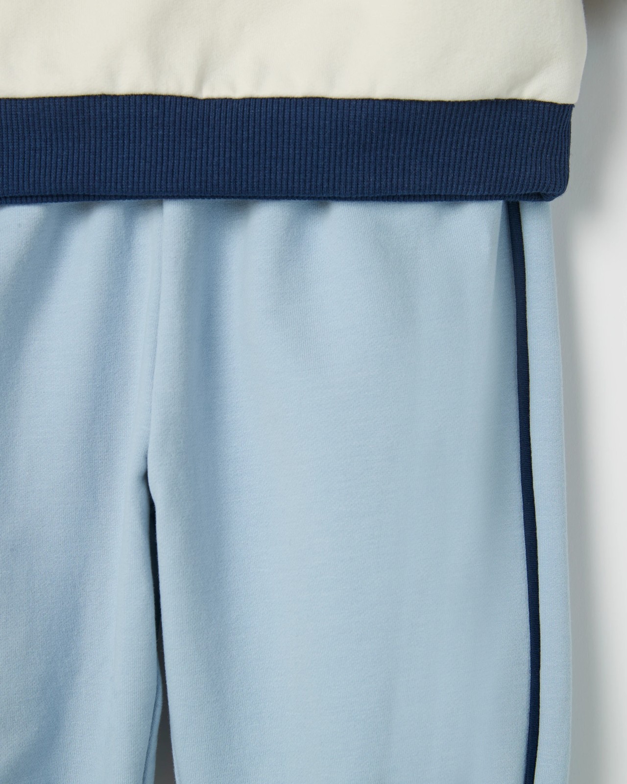 Baby Organic Cotton Sweat Top & Trackpants 2 Piece Set - Blue 3 of 3