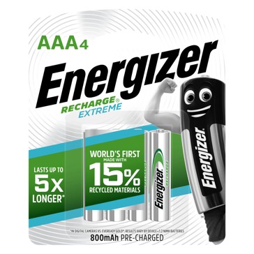 Energizer Recharge AAA - 4 Pack