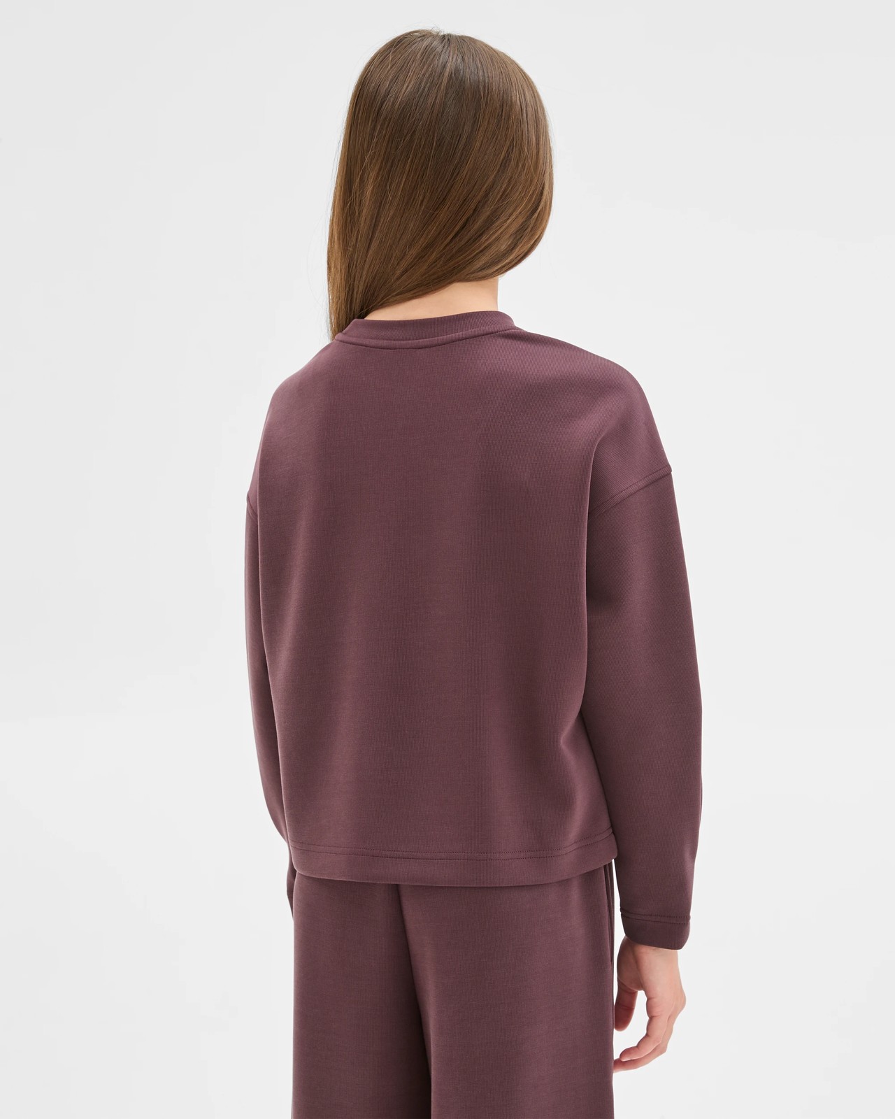 Sandwash Scuba Crew Neck Top - Burgundy 4 of 6