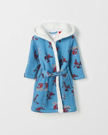 Younger Boys Marvel Spider-Man Sherpa Dressing Gown