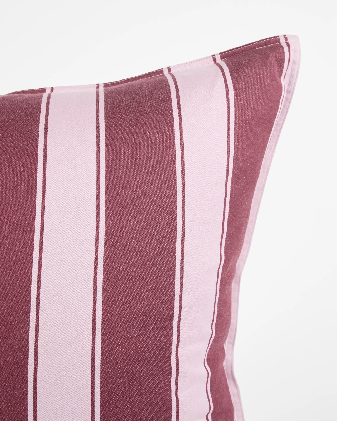 Rayne Stripe Stonewash European Pillowcase - Merlot/Pink 3 of 6