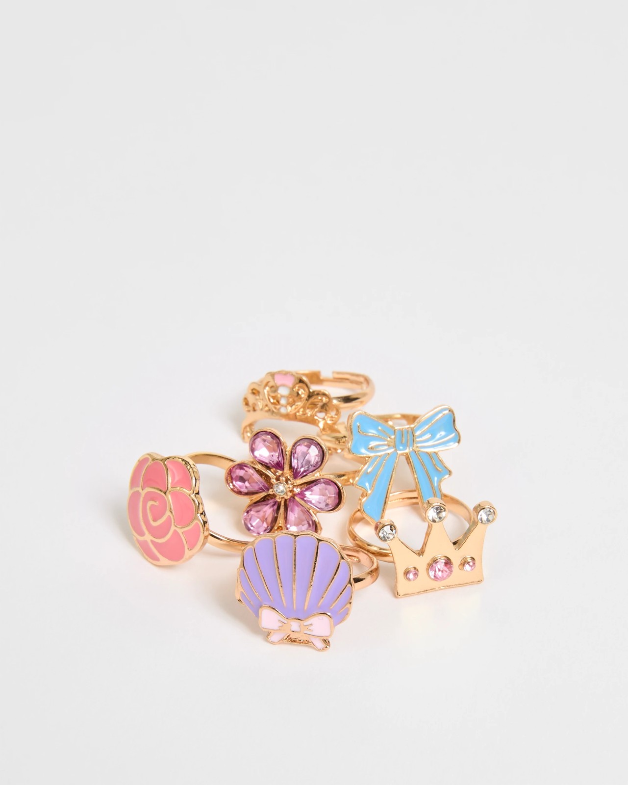 Disney Princess 6 Pack Ring Set 2 of 3