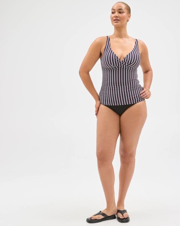 Shape Your Body Resort V-Neck Matte Micro Swim Tankini Top