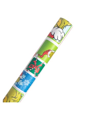 Hallmark Christmas Wrapping Paper - The Grinch