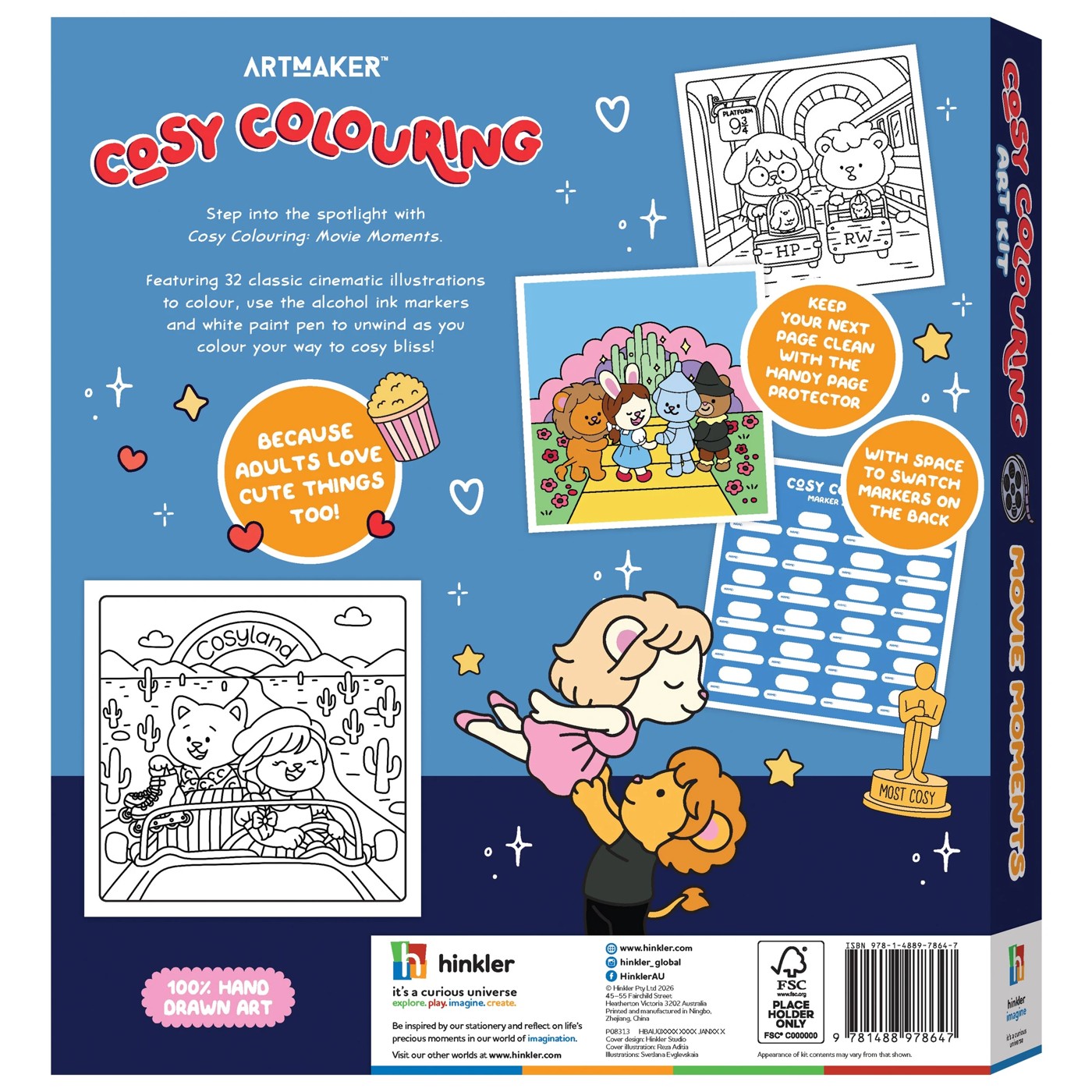 Art Maker Cosy Colouring Art Kit Movie Moments - Book 2 of 2
