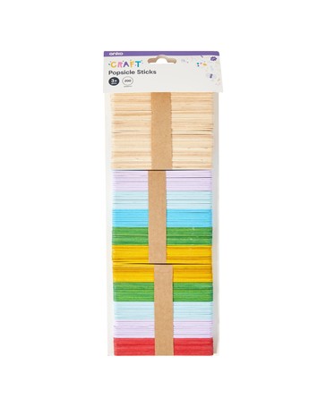 199 Piece Craft Popsicle Sticks - Anko