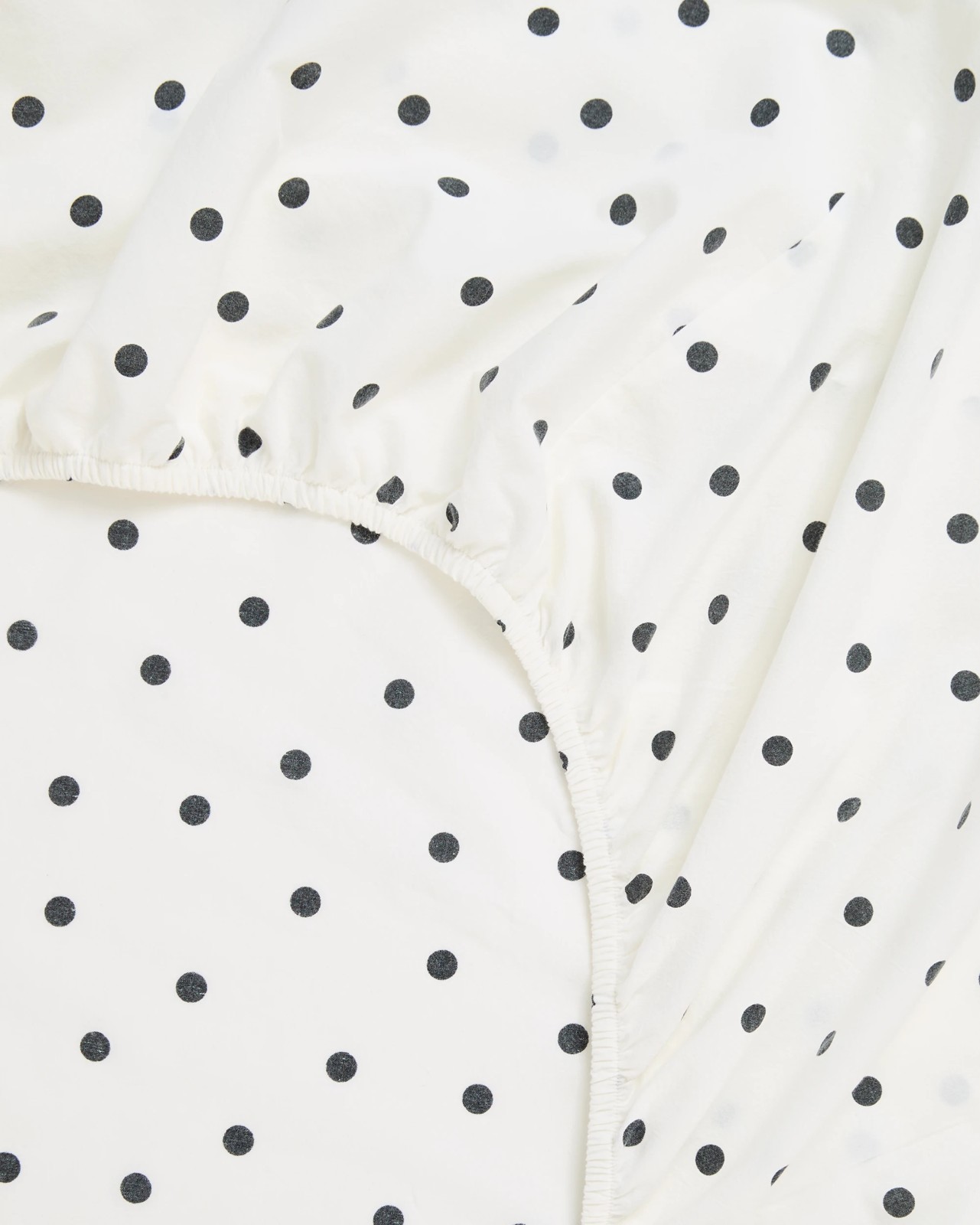 Arlo Polka Dot Stonewash Cotton Fitted Sheet 5 of 5