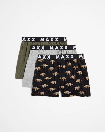 3 Pack Knit Boxer Shorts - Maxx