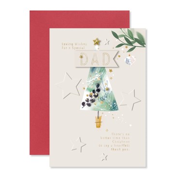 Hallmark Christmas Card - Loving Wishes For a Special Dad