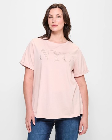 Plus Size Australian Cotton Graphic T-Shirt