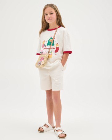 Australian Cotton Christmas Relaxed Ringer T-Shirt