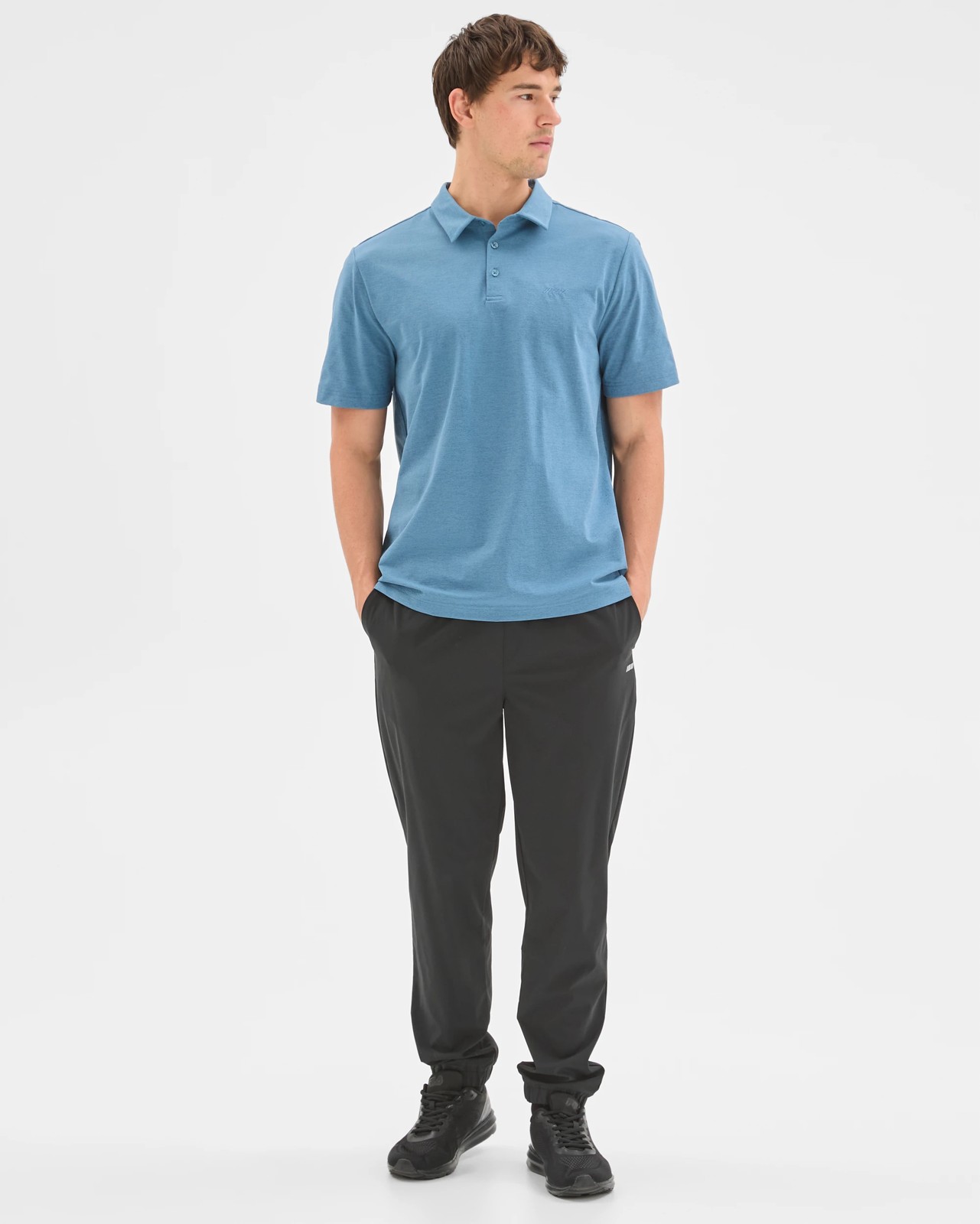 Active Lifestyle Stretch Polo Top - Agean Blue 2 of 6