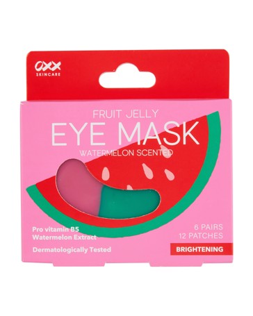OXX Skincare 12 Piece Fruit Jelly Brightening Eye Mask - Pro Vitamin B5 and Watermelon Extract