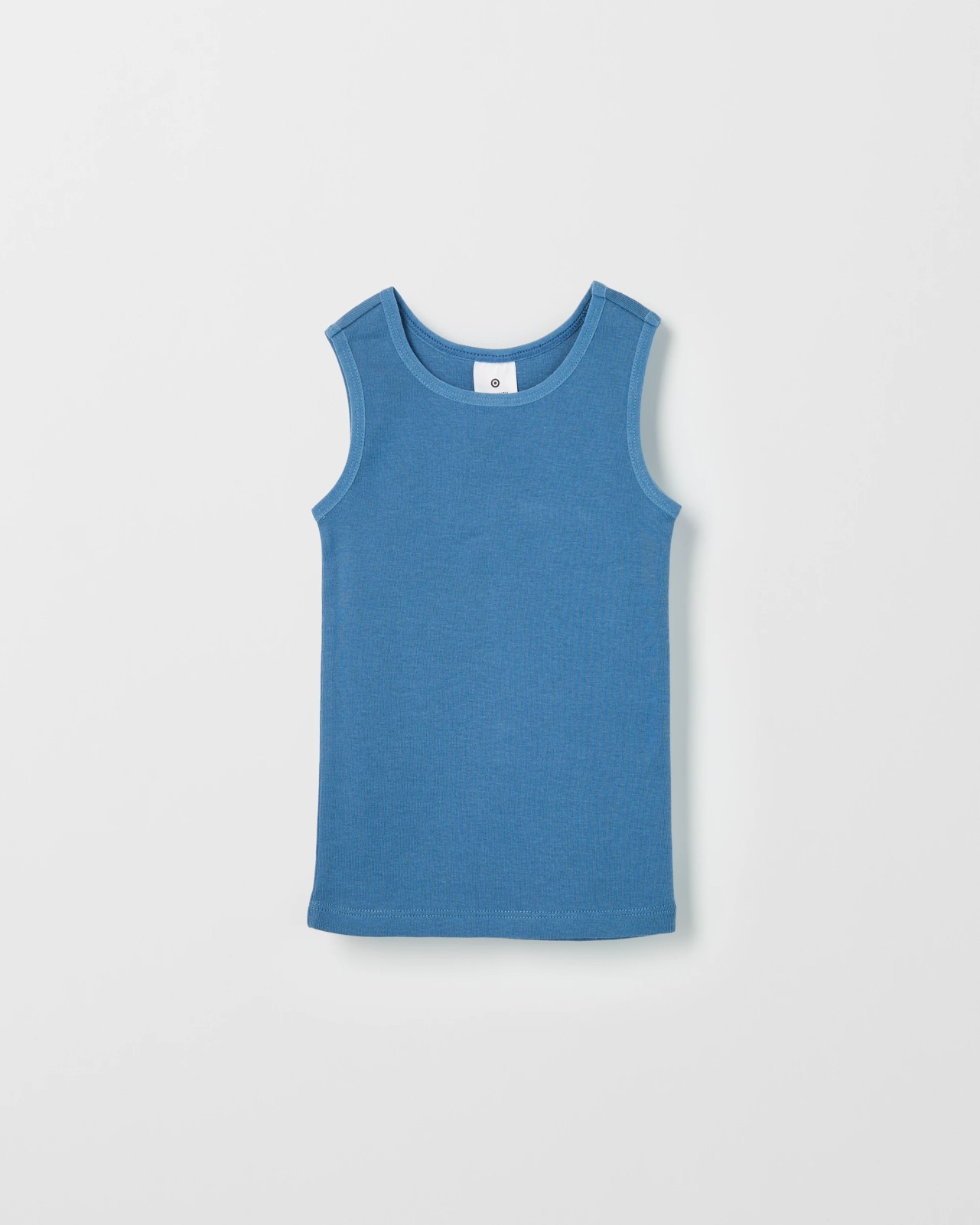 Baby Organic Cotton 3 Pack Print Singlets - Whales Whitecap Grey 4 of 5