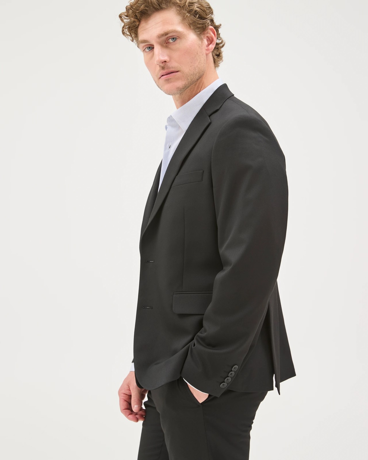 Preview Tailored Fit Suit Jacket - Black 4 of 6
