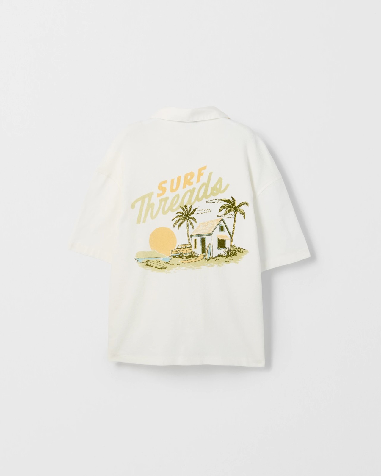 Cotton Short Sleeve Textured Shirt 6 of 6