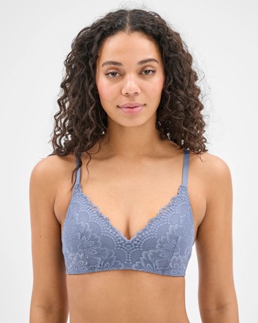 Womens Lace Wirefree Contour T-Shirt Bra