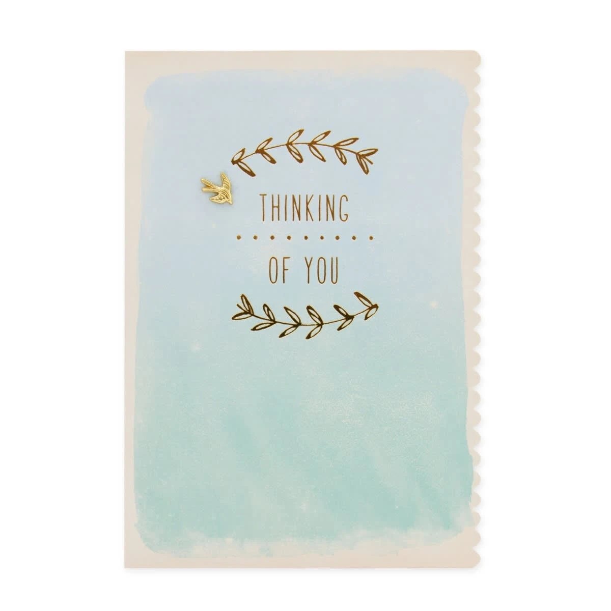 Connections from Hallmark Thinking of You Greeting Card - Watercolour Blue 3 of 3